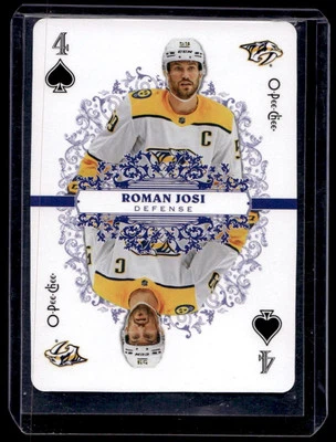 2022-23 O-Pee-Chee Playing Cards Roman Josi #4SPADES Nashville Predators - Image 1 of 2