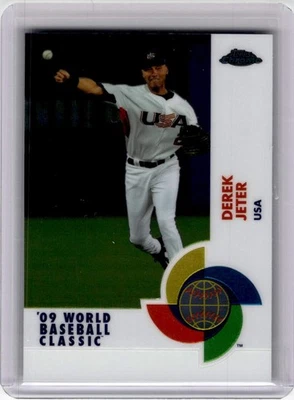 2009 Topps Chrome #W100 Derek Jeter World Baseball Classic - Image 1 of 2