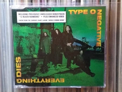 ORIGINAL Type O Negative CD Everthing Dies MaxiSingle HYPE STICKER UK Metal 1999 - Image 1 of 4