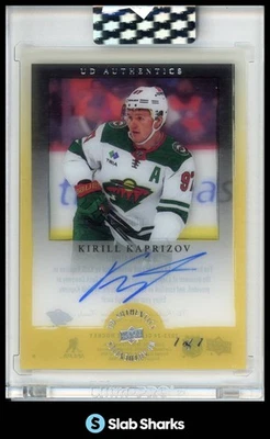 2023 CLEAR CUT #UDI-KK KIRILL KAPRIZOV 1998-99 UD IONIX AUTHENTICS GOLD AUTO 1/1 - Image 1 of 4