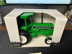 Model All American Farmer Green Tractor diecast 1/16 In Original Box Vintage A42 - Picture 1 of 4