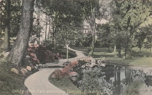 Vintage Postcard Spring & Mirror Lake Ohio State University Columbus, Ohio 1908 - Picture 1 of 2