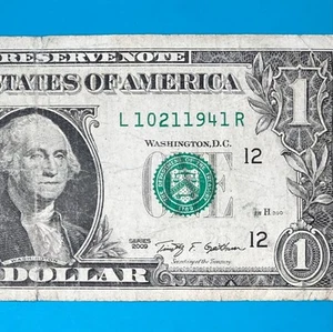 October 21, 1941 (L 10211941 R) BIRTHDAY Note $1 One Dollar Bill - Picture 1 of 4