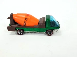 1969 Hot Wheels Redline Heavyweights Cement Mixer Green & Brown - Picture 1 of 6
