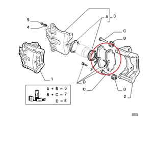 SERIE PASTIGLIE FRENO ANTERIORE FIAT COUPE' - LANCIA DELTA ORIGINALE 9946227 - Imagen 1 de 1
