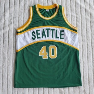 Signed SHAWN KEMP Seattle Sonics Super Basketball Jersey JSA Certification XL - Picture 1 of 5