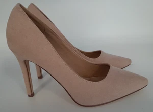Linzi Colette Nude Faux Suede High Heel Court Shoes Size UK 5 Boxed A14 B880 - Picture 1 of 18