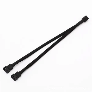 27cm 4Pin 1 To 2 Fan Extension Splitter Cable Adapter For Motherboard D - Photo 1/10
