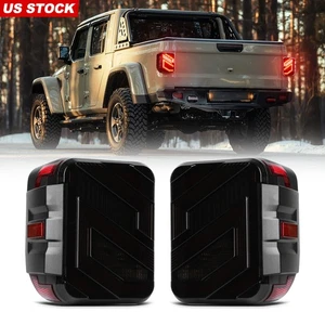 Pair LED Tail Lights Backup Brake Running Lights For Jeep Gladiator JT 2020-2025 - Picture 1 of 13
