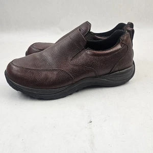 LL Bean 257064 Brown Leather Slip On Casual Shoes Men's Size 10.5 Wide No Insole - Picture 1 of 15