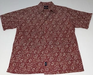 Dockers Button Up Mens Large Floral Print Men’s L Shirt - Picture 1 of 5