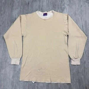 TRUE VINTAGE DUOFOLD WOOL'N SILK TWO LAYER TONE THERMAL LONG SLEEVE SHIRT SZ 42 - Picture 1 of 6