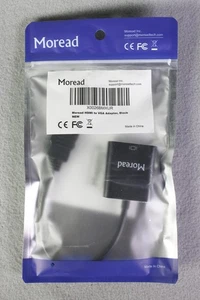 New - Moread HDMI to VGA Adpter - Male to Female - Gold Plated - Picture 1 of 2