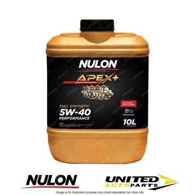 Nulon APEX+ 5W-40 Performance 10L for TOYOTA Corolla ZRE152R ZRE182 1.8L 07-17 - image 1 of 2