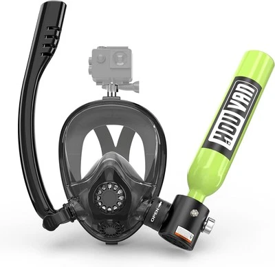 US Full Face Mask Swimming Underwater Diving Snorkel 0.5L Scuba Tank For Adult - Image 1 of 4