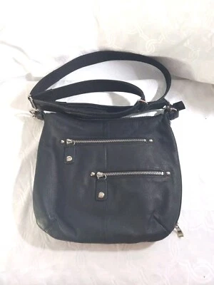 Gun Tote'n Mamas Carry Conceal Black Leather Shoulder Bag Purse Handbag USED - Image 1 of 4