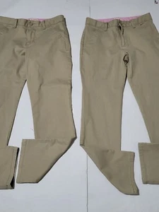  Cat & Jack Dress Uniform Pants Size Girls 14 Straight Brown School - Picture 1 of 3