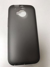 Genuine HTC Silicone Case Hydro Gel for HTC One M8 Transparent Black 