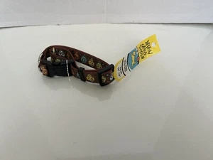 DISEÑO DE PERRO AMARILLO Talla Pequeña 10" - 14" Collar de Perro Ajustable Calaveras Nuevo - Imagen 1 de 3