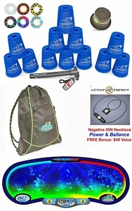 Speed Stacks Custom Combo Set The ELITE 12 COOL BLUE 4" Cups, Cup Keeper Bonus ! - Picture 1 of 1