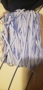Light Purple / White 1/4 inch Thick Elastic for Sewing and Crafts - Picture 1 of 2