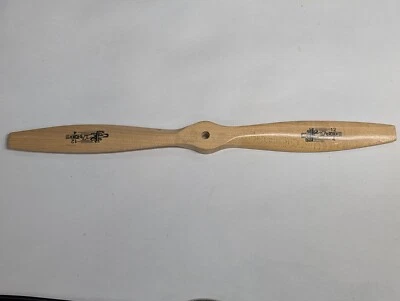 JZ Zinger 12" Long Wood Propeller For Model Airplanes 1/4" Center Hole "12-4"~ - Image 1 of 4