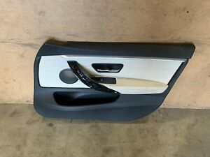 BMW F36 GRAN COUPE FRONT RIGHT PASSENGER SIDE DOOR PANEL CARD WHITE OEM 44K
