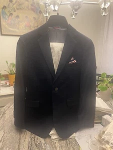 Tommy Hilfiger Boys Size 12 Suit In Blue With White Pants - Picture 1 of 9