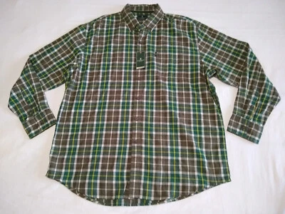 G.H. Bass Outdoors Shirt  Men's XL Trekking Green Stripe Nature NWT - Image 1 of 4