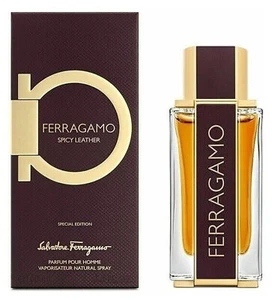 Salvatore Ferragamo Men's Spicy Leather EDP Spray 3.4 oz Fragrances - Picture 1 of 5