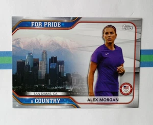 Alex Morgan 2020-21 Topps para los Juegos Olímpicos de Orgullo y País de EE. UU. #PC13 NUEVO con etiquetas USWNT - Imagen 1 de 2
