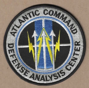US Navy Atlantic Command Defense Analysis Center 4" Embroidered Sew On Patch - Picture 1 of 2