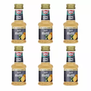 Dr. Oetker Zesty Orange Natural Extract for Cakes & Sweets - 6 x 35ml BBE 12/24 - Picture 1 of 4