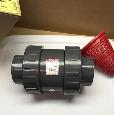 HAYWARD CEPEX CPX22075 PVC 3 INCH SPRING CHECK VALVE THREADED EPDM 3" NEW IN BOX - Image 1 of 4