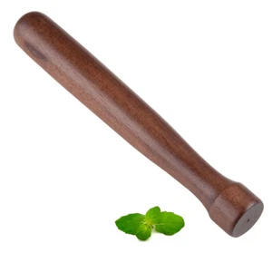 8 Zoll Holzmuddler mit Flachkopf, Hartholz Bar Cocktail / Mojito Muddler - Bild 1 von 4