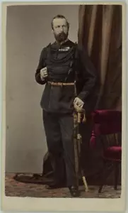 Handkoloriert König Carl XV und IV (1826-1872). König Schweden und Norwegen. um 1865. - Bild 1 von 1