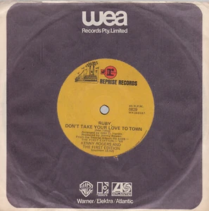 KENNY ROGERS & THE FIRST EDITION Ruby, Don't Take Your Love To Town 45 SirH70 - Picture 1 of 2