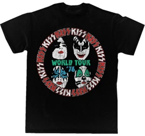 KISS - WORLD TOUR '76 - T-SHIRT BRAND NEW & LICENSED 38101056 - Picture 1 of 1