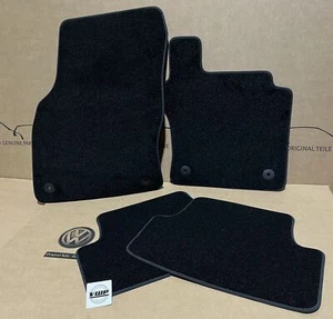 VW Golf MK7 MK8 Carpet Floor Mats Set Foot Feet Pads Black Genuine OEM VW Parts - Picture 1 of 14