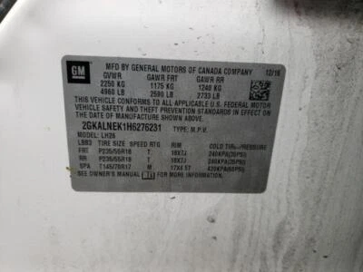 2017 GMC Terrain Engine Control Module ECM 12667002 Used 154K Miles OEM Foto 1 de 4