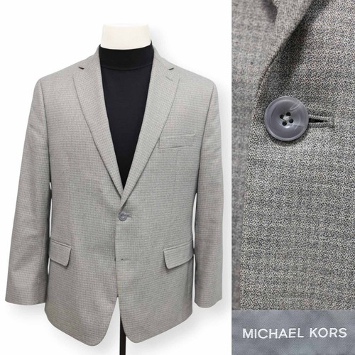 MICHAEL KORS uomo grigio fantasia sport cappotto tuta giacca blazer 44 R