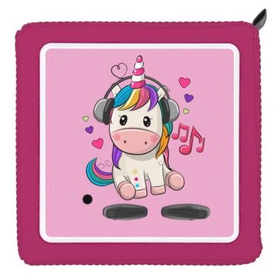 Punalu Schutzfolie für Toniebox, Einhorn mit Kopfhörer, Dekofolie selbstklebend,