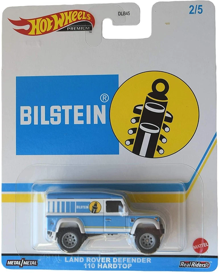 Hotwheels Land Rover Defender 110 Hardtop Bilstein 2/5 Blue/White - Image 1 of 1