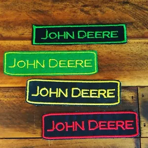 Aplique bordado con logotipo con etiqueta de hierro parche John Deere transporte - Imagen 1 de 8