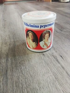 Wilhelmina Pepermunt Peppermint Tin Netherlands Twist Lock Top. Empty. - Picture 1 of 6