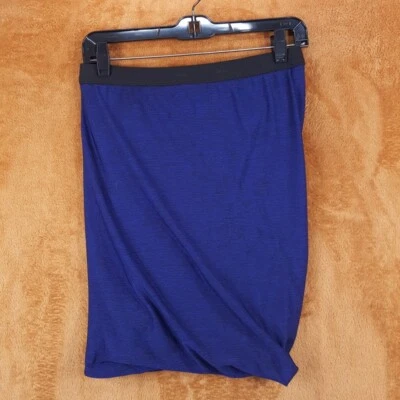 Falda ALEXANDER WANG Mujer Pequeña Azul Pull On Lápiz Drapeada Elástica Foto 1 de 4