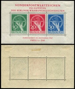 Alemania-Berlin-Hoja Bloque 1949 Reforma Monetaria */MH 1 - Picture 1 of 1