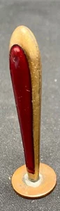 SCHÖNHEIT ANTIK KUPFERSIEGEL mit abstraktem DESIGN, GRIFF mit BRONZE & EMAILLE c1920 g. - Bild 1 von 4