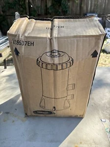 Intex Pool Filter Pump 128637EH Model 637R Krystal Clear Water 1000GPH OPEN BOX - Picture 1 of 4