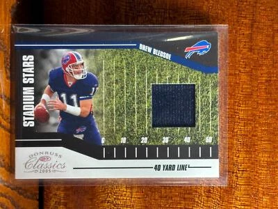 2005 Stadium Stars Drew Bledsoe - Buffalo Bills /150 Game Used Jersey Relic - Image 1 of 2
